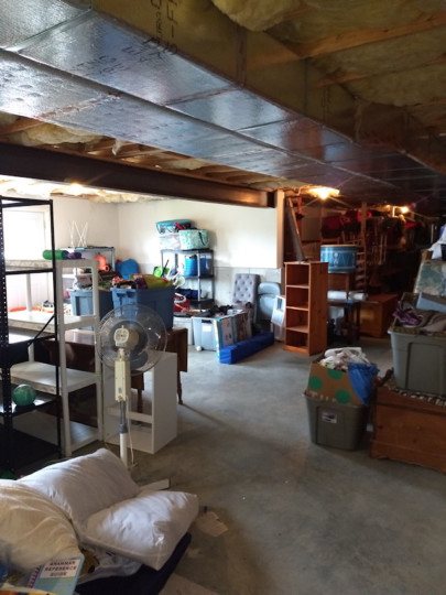 Basement Remodel Before